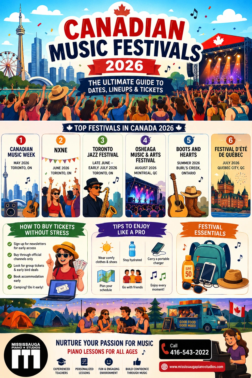 Top Canadian summer music festivals