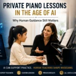 AI and private piano lessons comparison